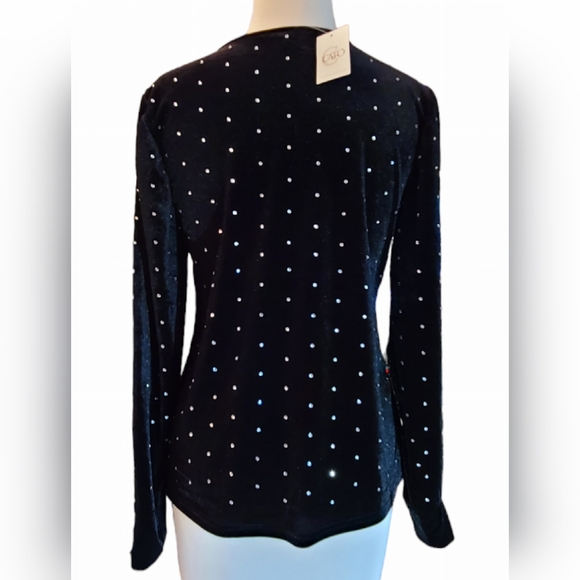 NWOT Cato size XS black top - Picture 7 of 7